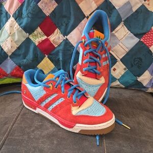 Adidas Rivalry Low Unheardof Erik's Poem Sneaker. Red and Blue Women's Sneakers